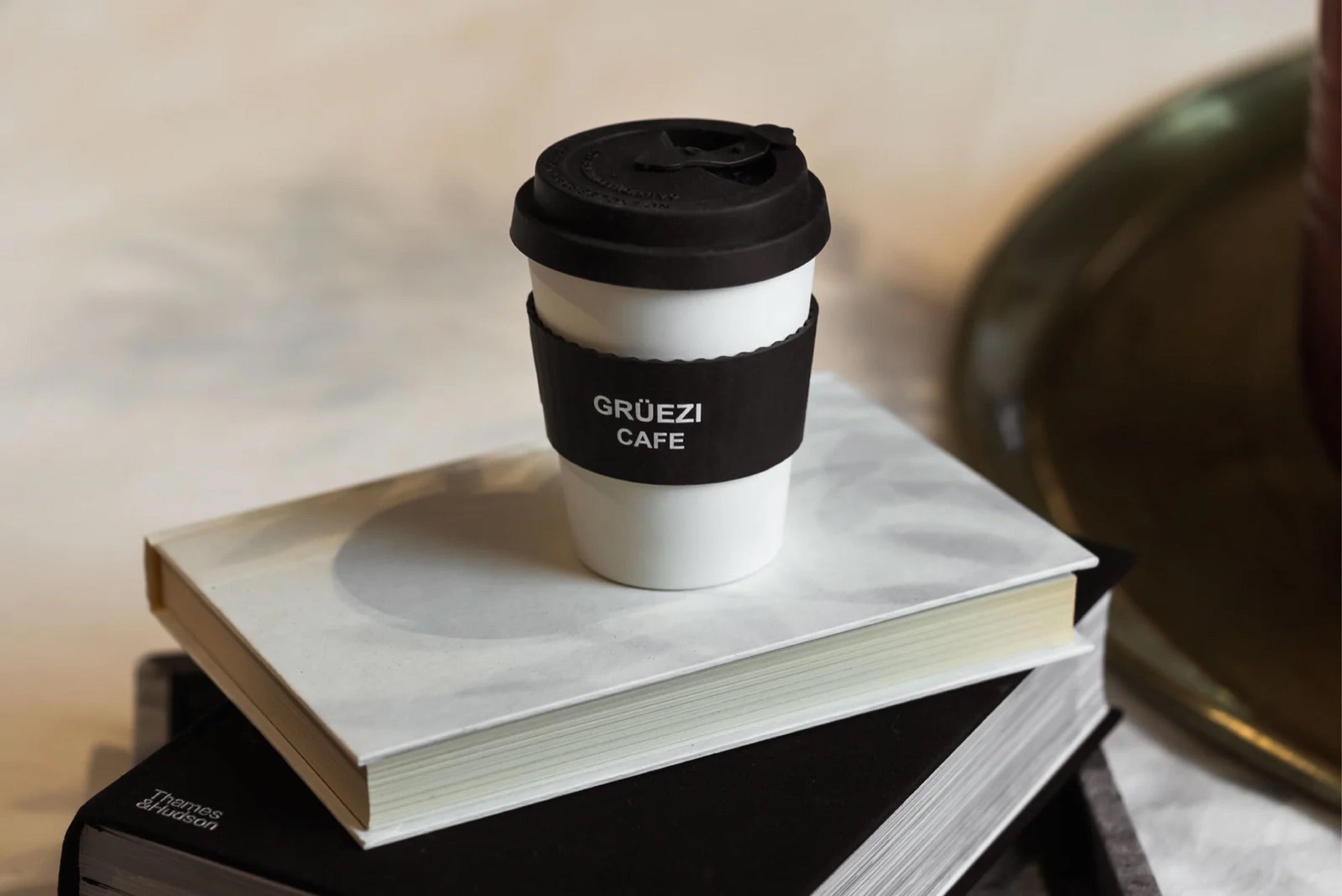GRÜEZI × eCoffee reusable cup — Cream